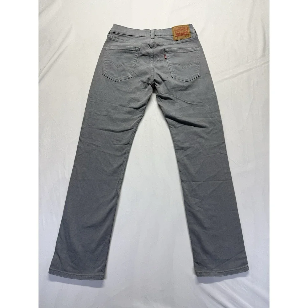 Levis 514‎ jeans Mens 30x32 Grey straight fit pants work casual Denim